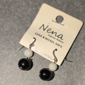 ❤️‍🔥10/$10❤️‍🔥 NEW ♡ Nena Black & White Bead Drop Earrings